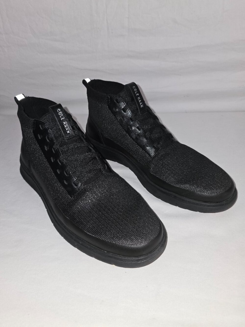 Cole Haan C32419 Black ZG Stitchlite Hitop Water Resistant Sneaker Men's 10.5